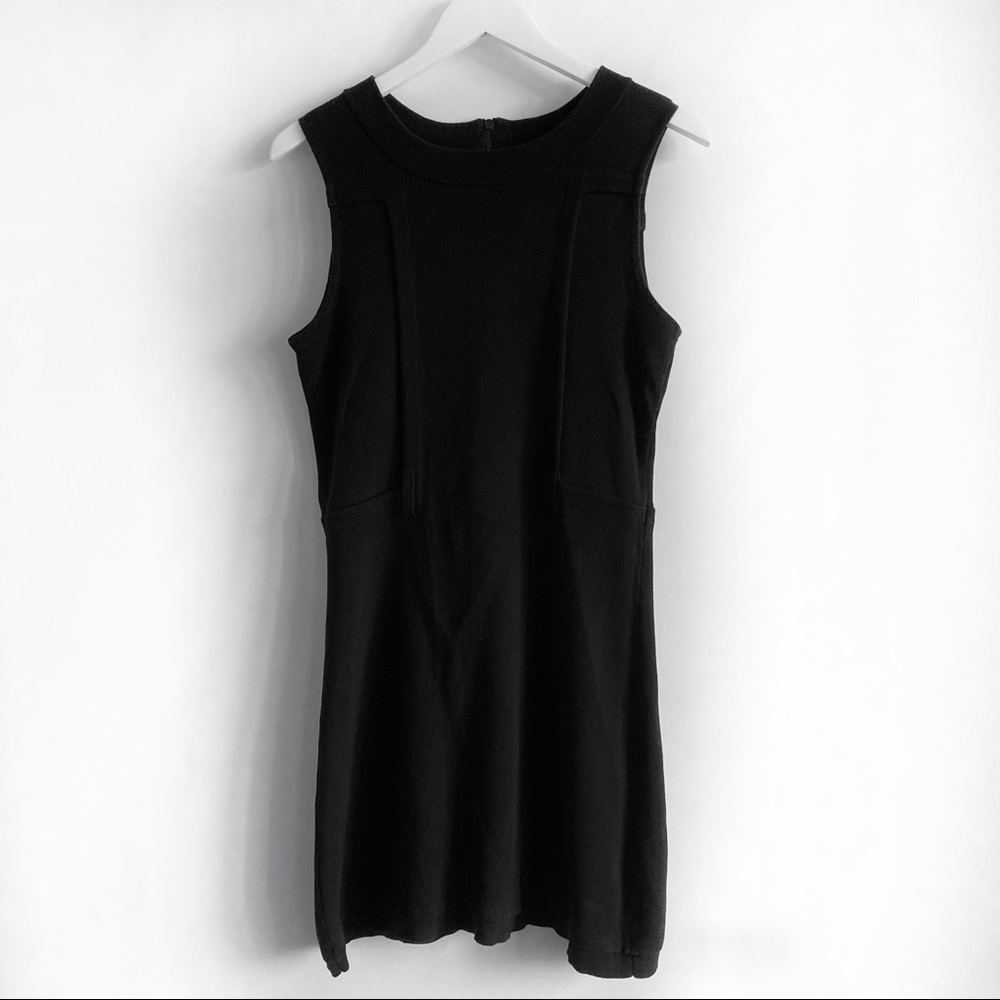 Alice + Olivia to work LBD black sheath dress